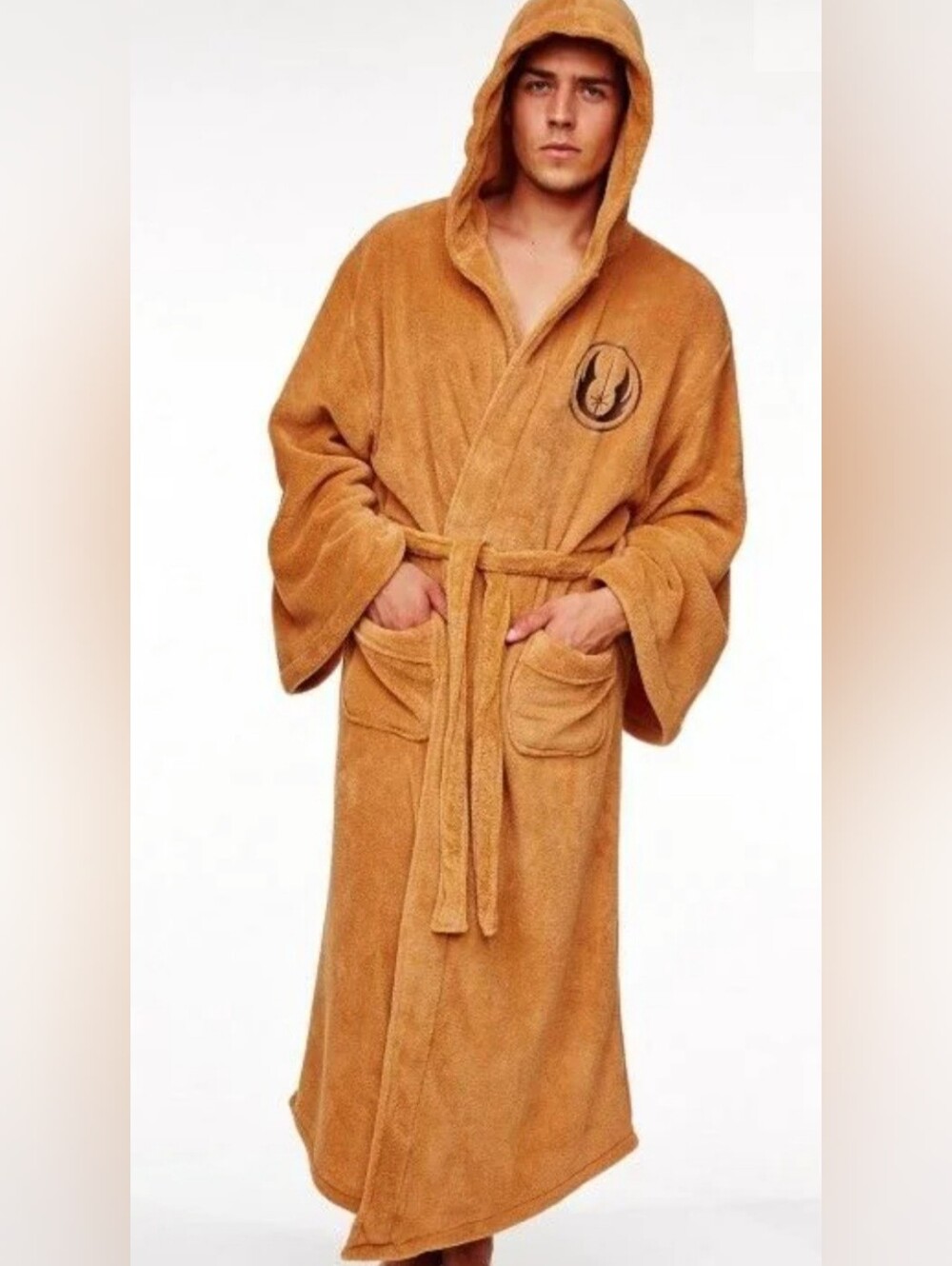 Star Wars Jedi Logo Hooded Bathrobe/costume in Camel